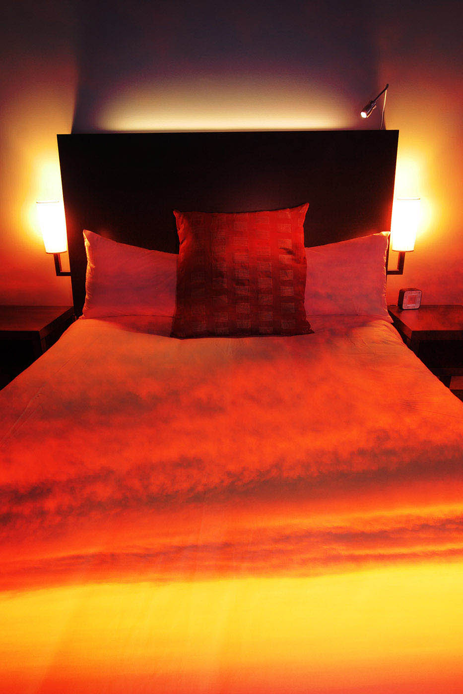 Sunset Bed Cover 2 - Stock Photo