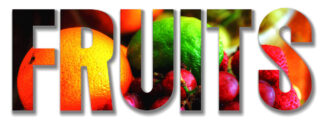 Fruits Text 1 - Stock Photo