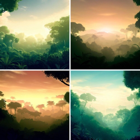 Ai Tropical Forest Background